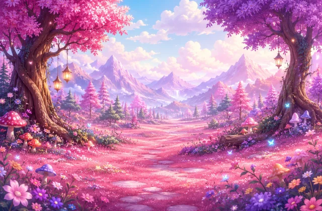 pink forest